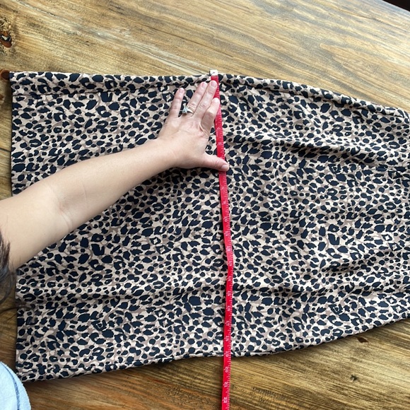 TopShop Women's Animal Print Cross Back Midi Dress Size 6 - Picture 12 of 13